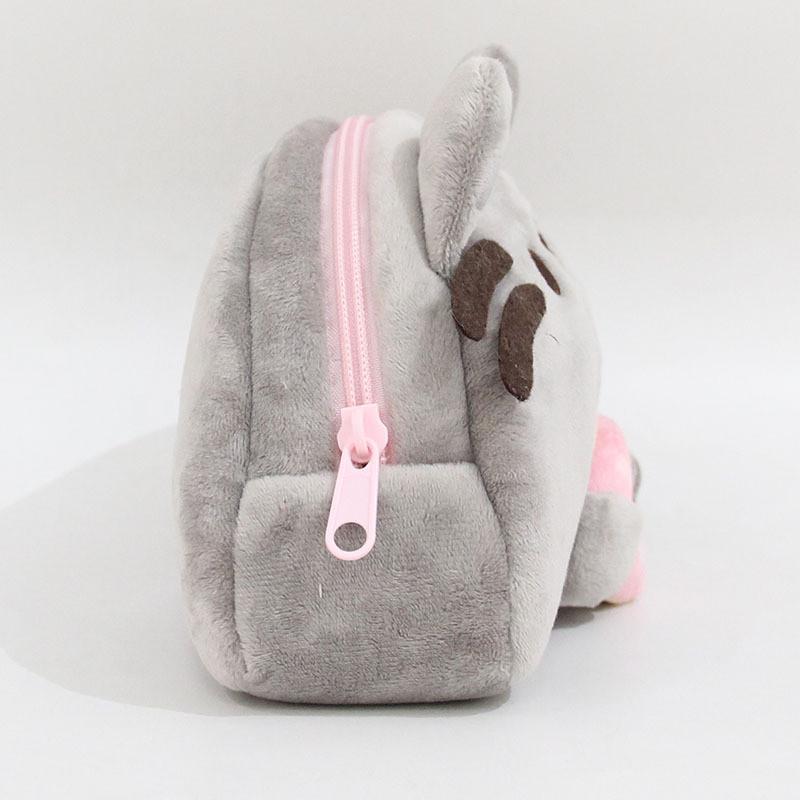 Cartoon Cute Cat Plush Makeup Bag Pen Case With Large Capacity For Girls And Teens