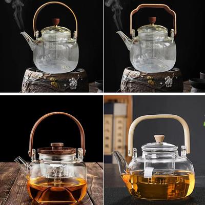 Verdicktes, hochtemperaturbeständiges Tee-Trennungs-Glas-Teekannenset Elektrischer Keramikherd Teekanne Spezieller Teezubereiter zur Teezubereitung