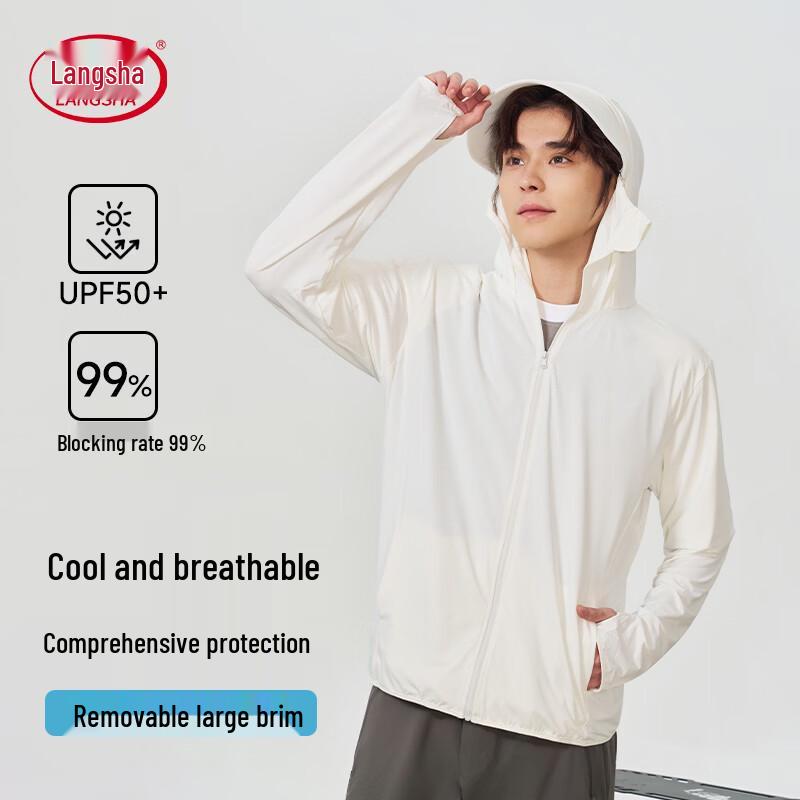 LangSha Men s Ice Silk Cooling Sun Protection Jacket 2XL