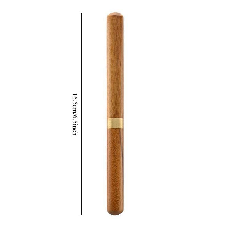 Stainless Steel Tea Pick Set with Black Sandalwood Handle for Pu'er Tea Ceremony Accessories and Chinese Tea Tools