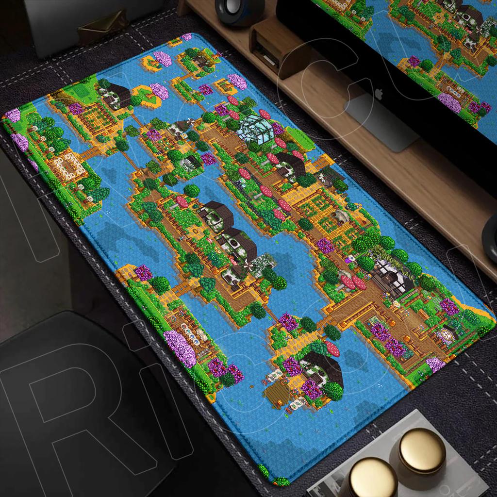 Large Anime Non-slip Keyboard Mouse Pad Laptop Office Accessories Hot Gaming Stardew Valley New Desk Mat Washable Durable Carpet