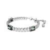 Swarovski Solid Color Inlaid Bracelet Women's Silver 5666422