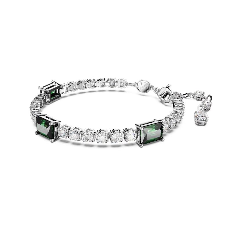 Swarovski Solid Color Inlaid Bracelet Women's Silver 5666422