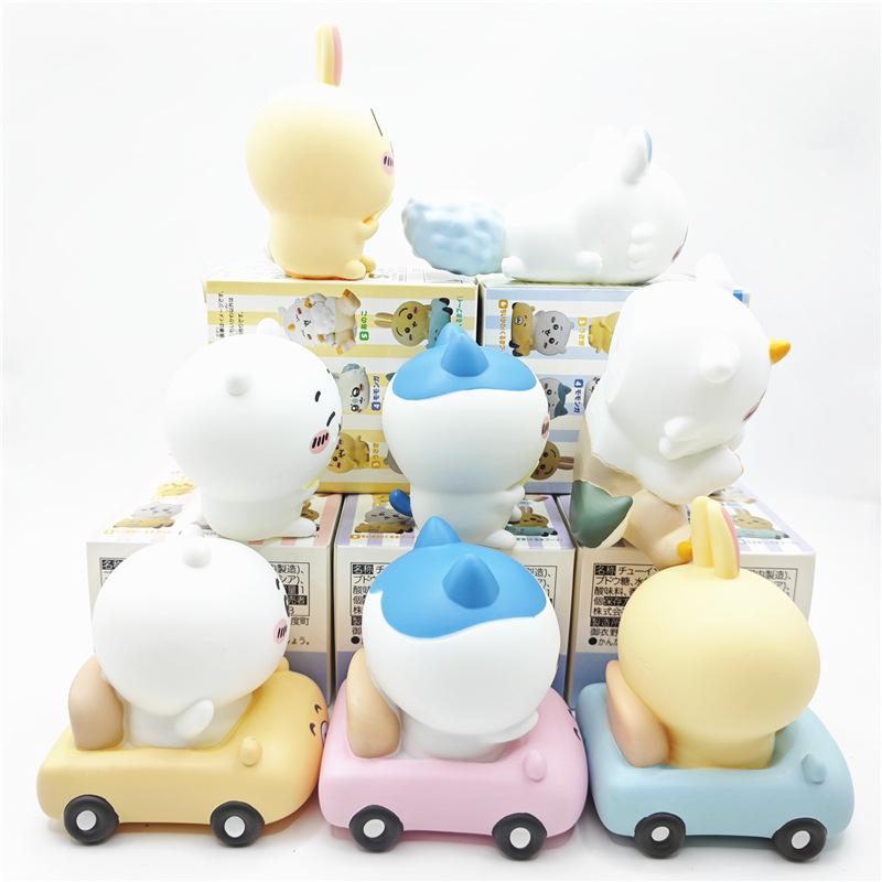 Anime Joyful Pvc Bear Friend 3 Selfdeprecating Car Model Figurine Blind Collectible Box