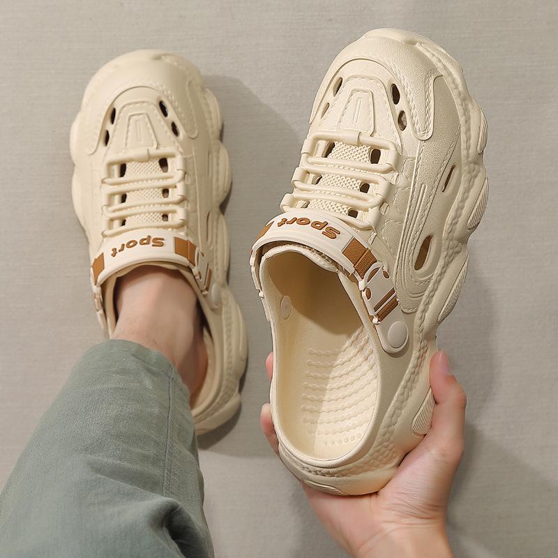 Hole shoes summer new sandals wear thick-soled deodorant non-slip bag head sandals 35-36
