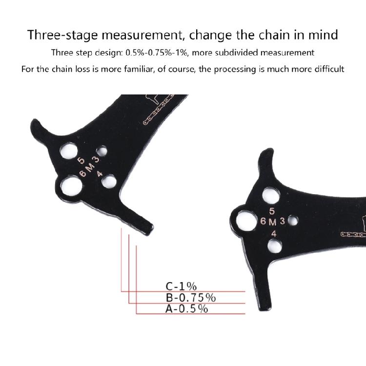 1/3pcs Bicycles Chain Checker Road Bike Chain Wear Indicators Gauge Measuring Ruler Tool Bicycles Chain Repair Tool