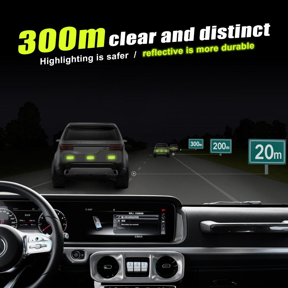 10 bucăți autocolante reflectorizante de avertizare roată sprâncene autocolante pentru deschiderea ușii roată cu diamante benzi reflectorizante autocolante pentru jante de protecție autocolante DIY