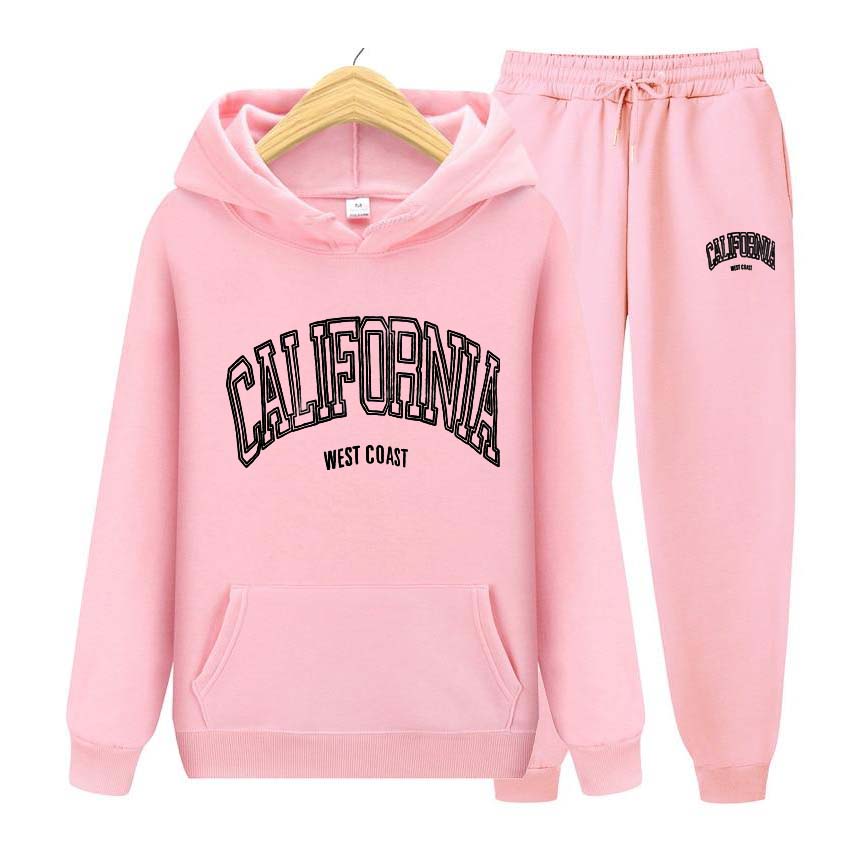 Womens Hoodies Tracksuits Jogger Clothes Women Hoodie Set Hoodies+Pants Two Piece Set  Printing