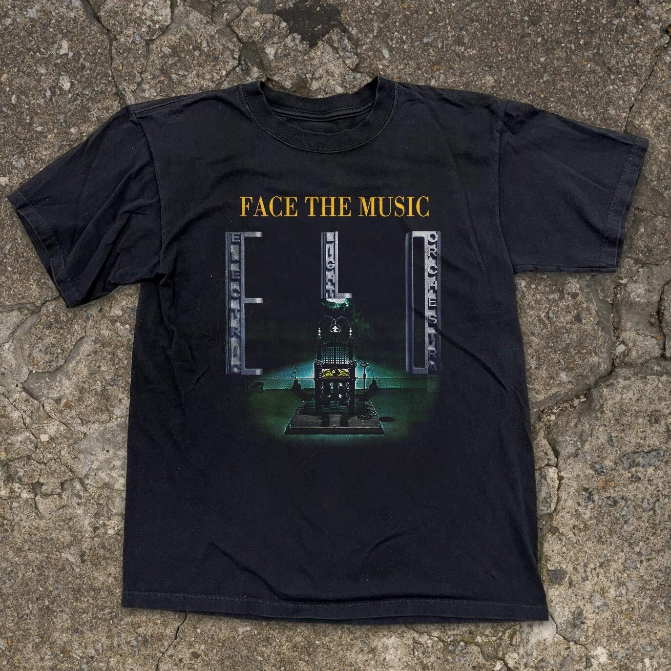 Electric Light Orchestra Face The Music Unisex Black T-shirt Size S-5XL S