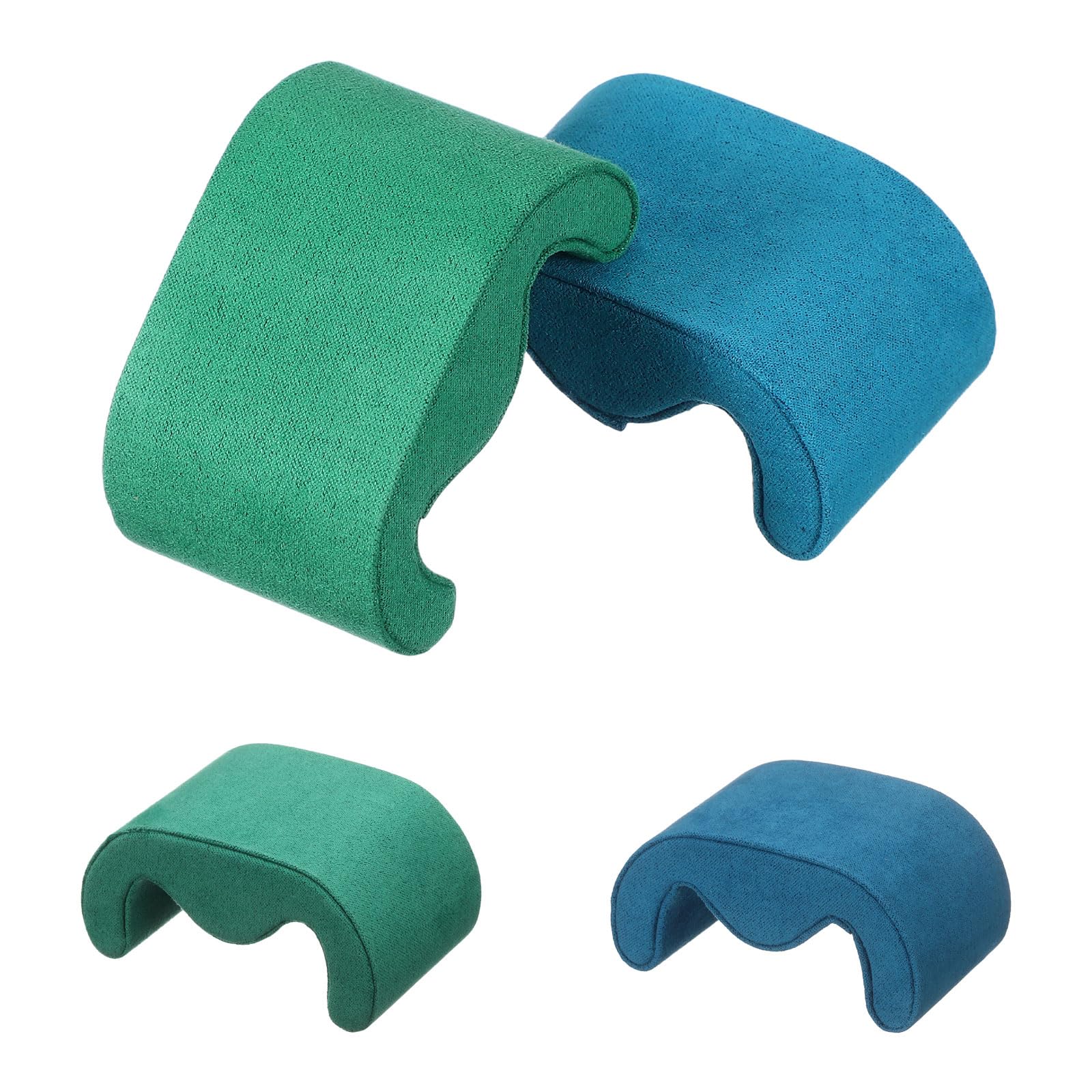 

uxcell Watch Case Pillows, Set of 2, Medium Size, Velvet, for Watch Display and Bracelet Storage, BlueDark Green
