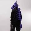 Chinese Loong Skeleton Headgear 3D Dragon Bone Head Costume Prop Halloween Cosplay Party Stage Performance Plush Head