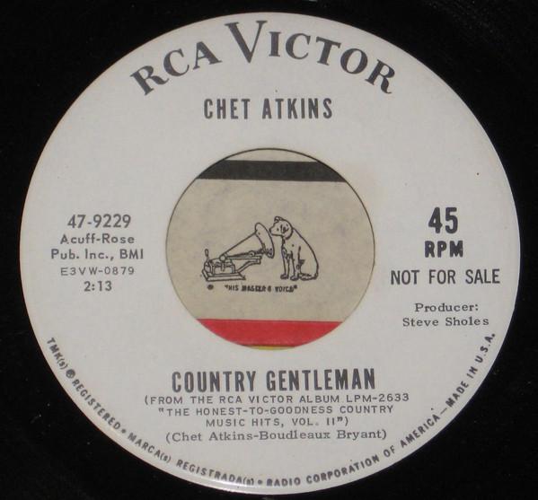 

7inch Record CHET ATKINS - Country Gentlemen 479229PROMO RCA Victor 1967 US Folk Used