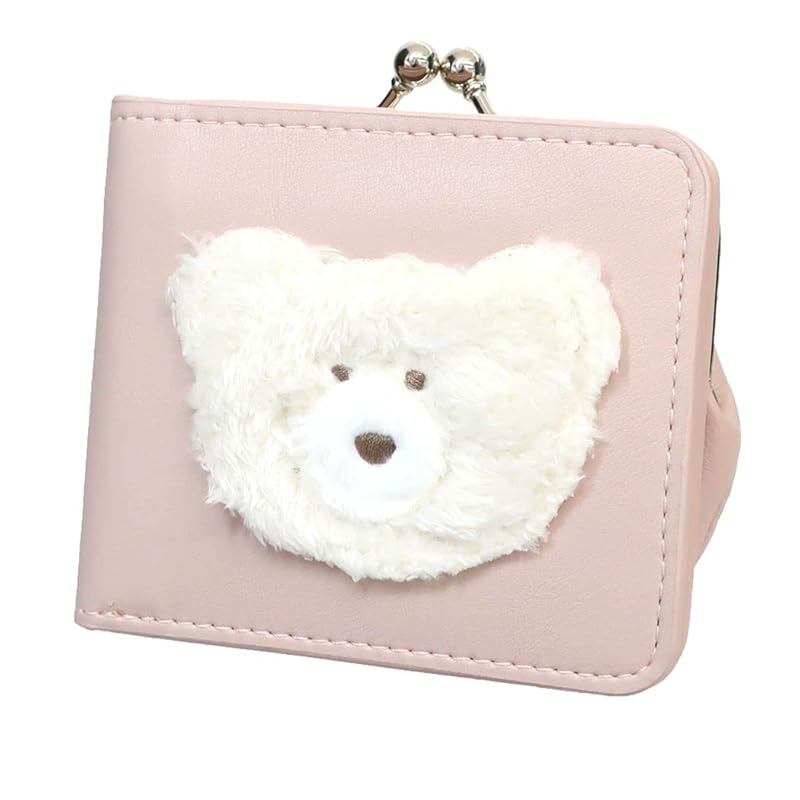 

Warm and fluffy Gamaguchi bifold wallet [cream]