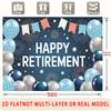 Party Backdrop Blue White Photo Booth Background Front Door Decor