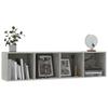 Bookshelf TV Cabinet Concrete Grey 143*30*36 Cm