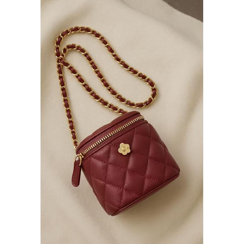 Xiaoxiangfeng New Fashion Versatile Mini Square Bag Crossbody Shoulder Bag Quilted Chain High-end Women's Bag
