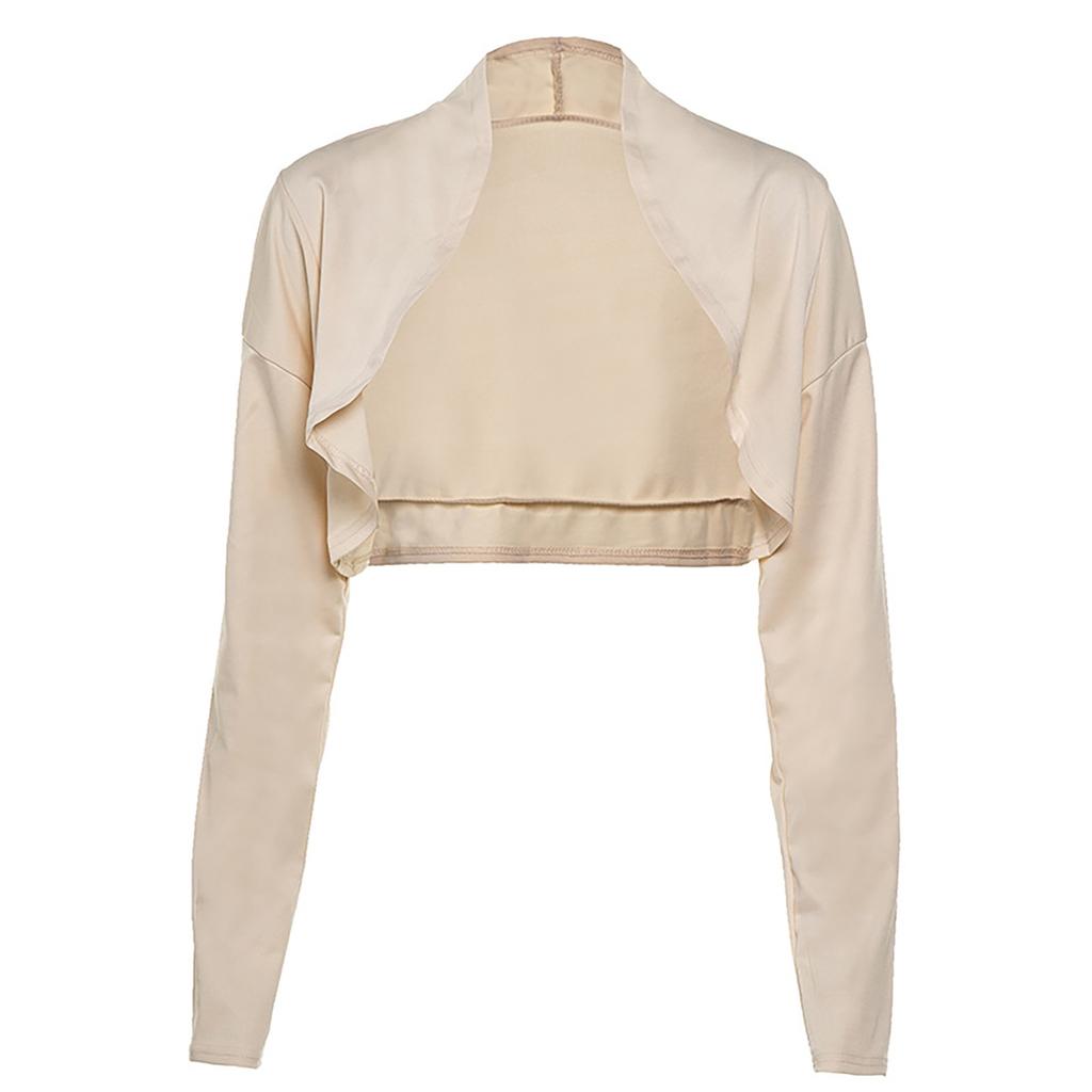Women's Casual Fashion Solid Color Hundred Color Chopping Shoulder Cardigan Jacket