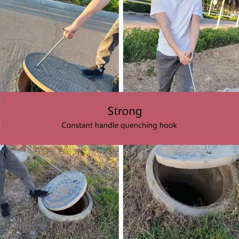 Manhole Hook Manhole Cover Lifter Heavy Duty Lifting Hook Manhole Cover Hook Lifting Manhole Cover Drain Cover Hook