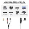 2RCA Female to XLR Male Converter Cable Professional Sound Connector 30cm Length Nylon Texture for Speaker