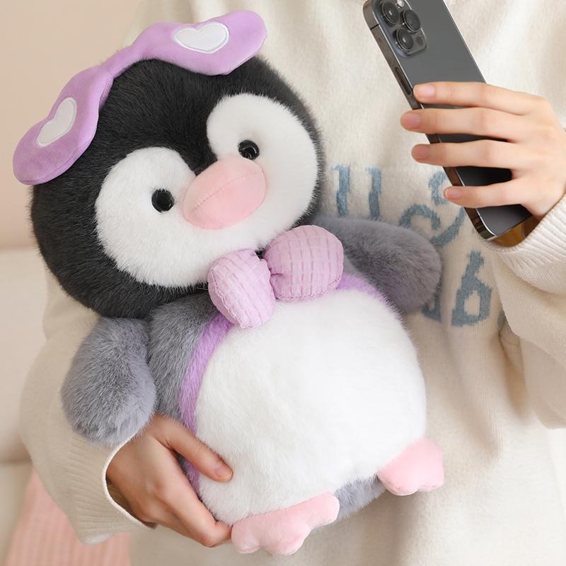 New Penguin Hug Fish Plush Toy Soft Stuffed Animal Penguin Kawaii Peluche Room Decor Birthday Gift