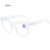 Anti Blue Light Reading Glasses for Women Men Jelly Wrapped Flower Square Presbyopia Eyeglasses Hyperopia Prescription Eyewear