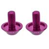   G-510 2Pcs M5 * 12mm Bike   Water Bottle Cage Holder Bracket Screw  s(Red)