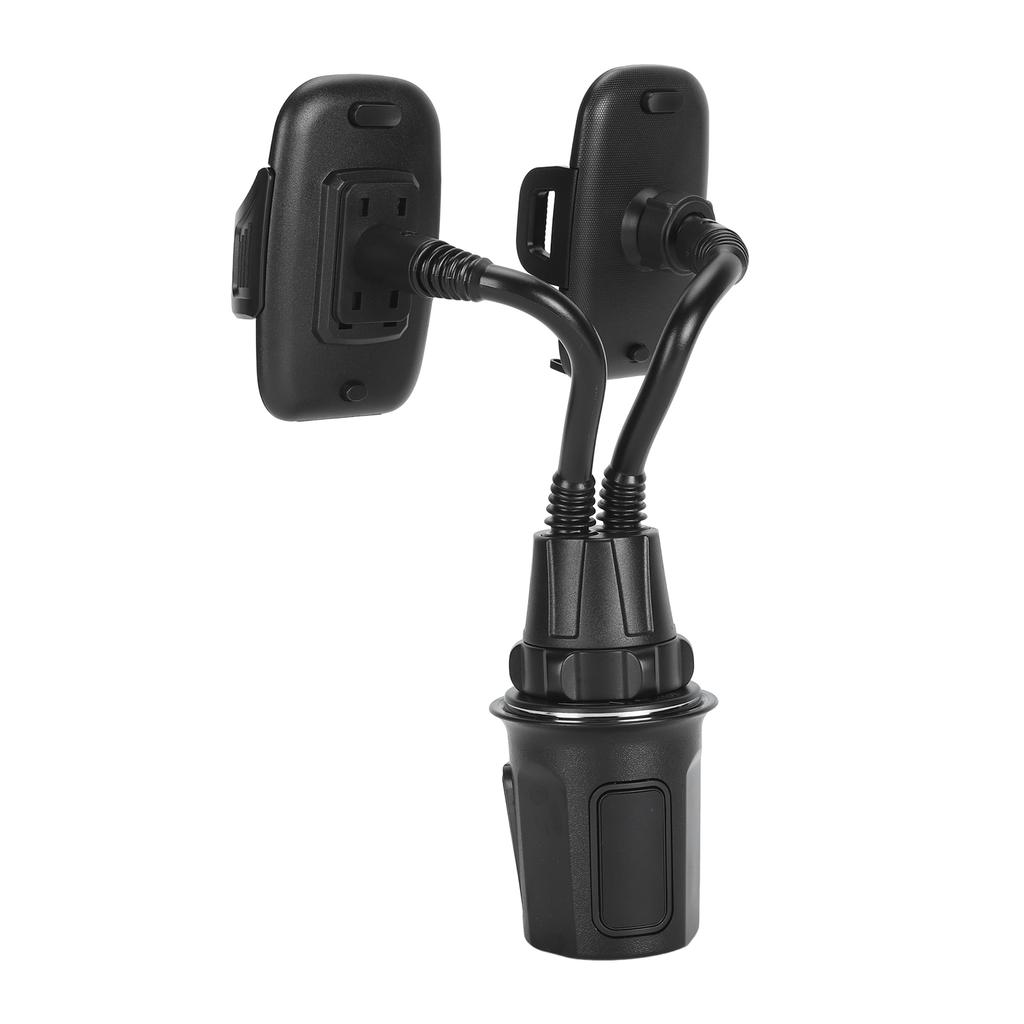 Duální držák na telefon do držáku na nápoje v autě Držák na telefon do držáku na nápoje Otočný o 360 stupňů Držák na telefon do auta Husí krk pro chytré telefony