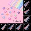 210pcs/lot Fluorescence Gift Home Decor Candy Colors DIY Crafts Folding Star Scrapbooking Origami Paper Strips