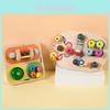 Infant Wooden Busy Board Puzzle With Sensory Blocks For Early Learning Fun