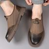 Sommer Herren Baotou Sandalen und Lederschuhe sind lässig und bequem Outdoor Herren Party Mesh Leder Klassische Schwarze Schuhe