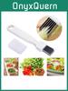 White Vegetable Onion Cutter Slicer Peeler Multi Chopper With Solid Construction