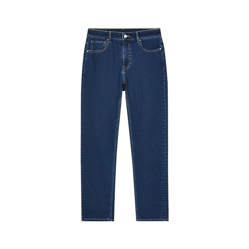 Men's Thickened Fleece Lined Straight Jeans