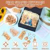 120 Pcs Bear Baby Shower Favor Bear Party Favor Cute Keychain with Organza Bag, Thank You Paper Tag and Rope for Guest Girl Boy Birthday Party Supply