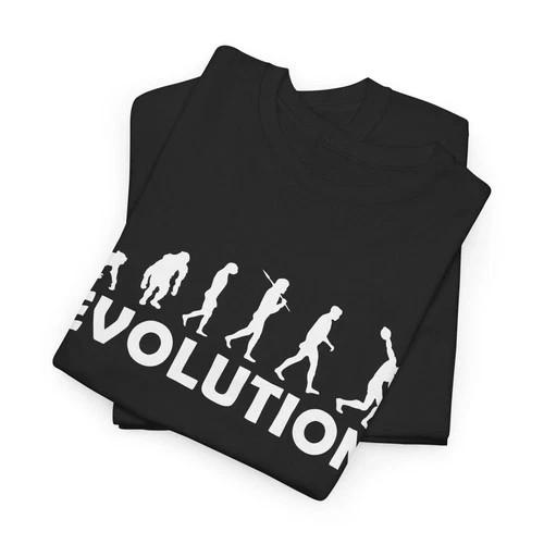 Evolution of Man Sports Graphic Unisex Heavy Cotton T‑Shirt S‑5XL