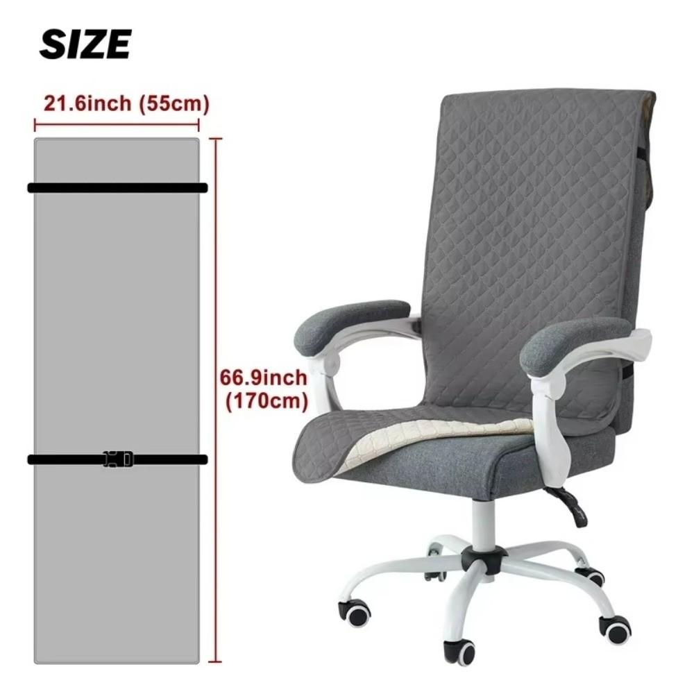 Anti-slip Office Chairs Pad Long Size Armchair Slipcover Office Chair Cover Mat Office Use