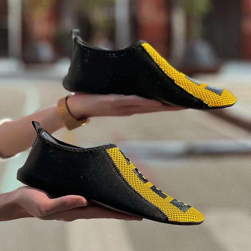 YRZL New Aqua Shoes Five-finger Swimming Shoe 36-47 Size Beach Sports Shoes Fashion Men's Fitness Shoes Couple Footwear