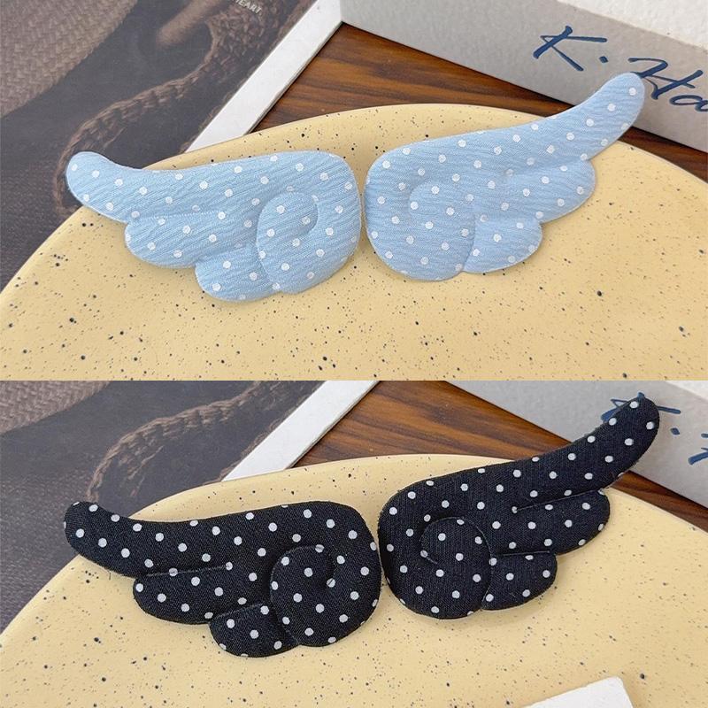 Korean Sweet Cute Dot Wings Fabric Hairclips for Women Girls Duckbill Clip Barrettes Hair Styling Accessories Hairpin Daily Wear