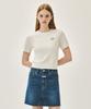Malittepeulangsowajeobeo W Small Classic Logo Half Knit Pullover Ivory