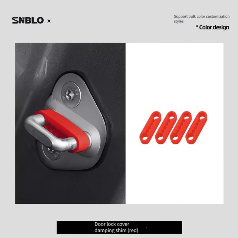 Universal Car Door Lock Silicone Shock Absorber Cover, Anti-Collision Noise Reduction Buffer Protector, 1/2/8 Pcs