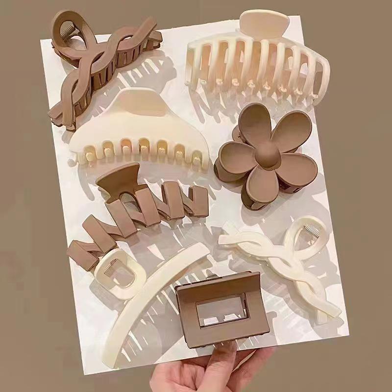 8 Stück/Set Haarspangen-Zubehör mit verschiedenen Stilen, große Krallenspange für dickes Haar für Frauen, rutschfest