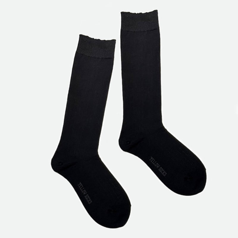 YELLOWSOCKS LOOSE SOCKS GOLGI BLACK