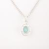 Aqua Chalcedony Gemstone 925 Sterling Silver Jewelry Handmade Designer Pendant PP-6-15