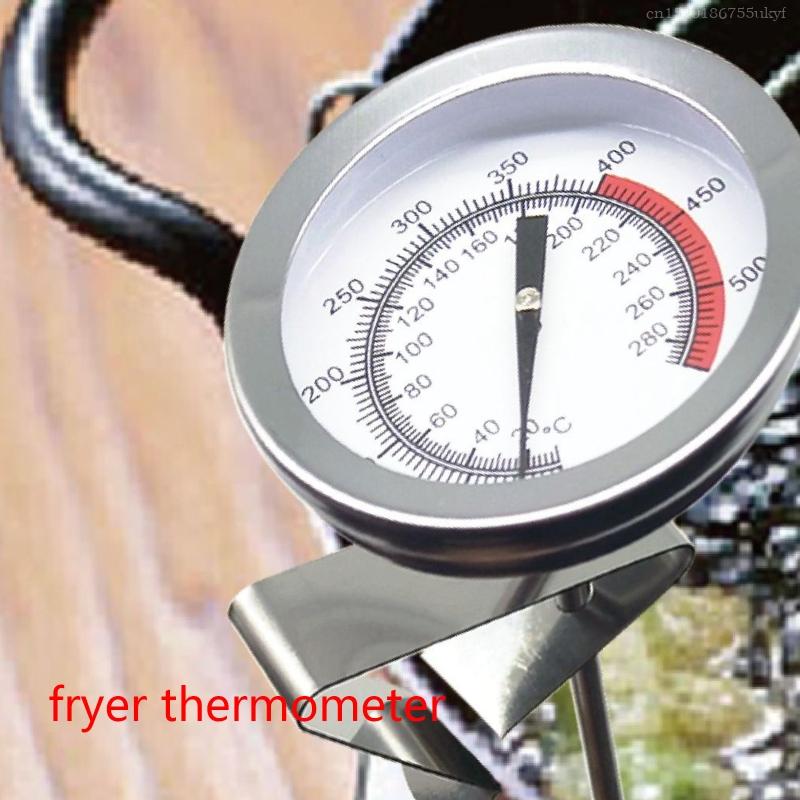 Oil Thermometer for Deep Frying Stainless Steel Deep Frying Thermometer with Clip for Cooking Oil Fry