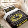 Custom Name Bedding Set 3 PiecesNirvana Print Duvet Cover + 2 Pillowcases Soft Bed Decor