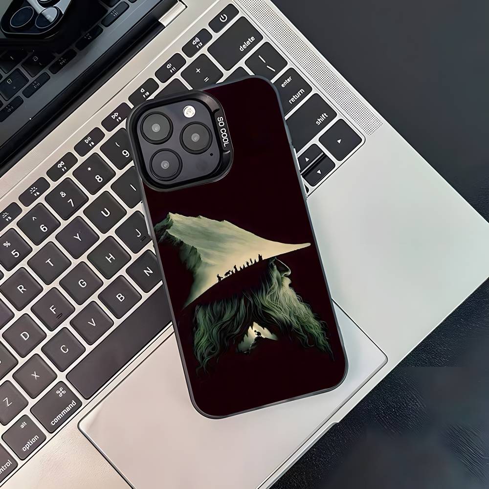 The Lord of the R-Rings Phone Case For iPhone 17,16,15,14,13,12,11,Pro,XS,Max,Plus,Mini,SE Black Candy Matte Shockproof Cover
