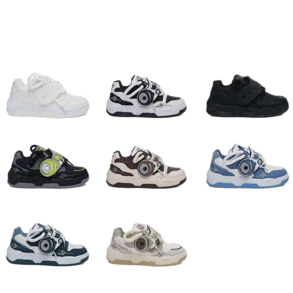 Spring new men's shoes color matching bread shoes student versatile sports board shoes comfortable casual platform heightening shoes