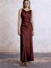 Vestido Europeu de Deusa em Acetato com Fenda Haute Couture para Casamentos, Festas e Eventos Formais