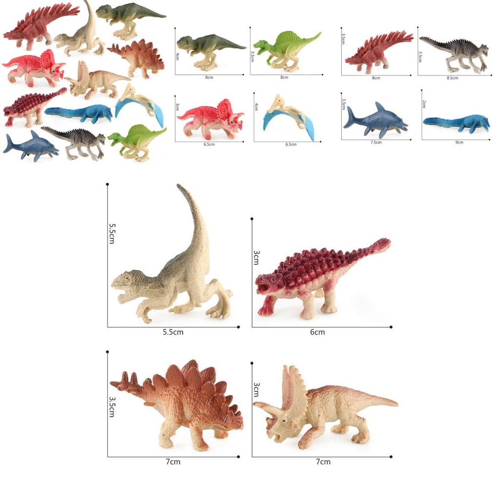 Miniature Dinosaur Figures Collection In Pvc Material For Classroom Teaching And Display