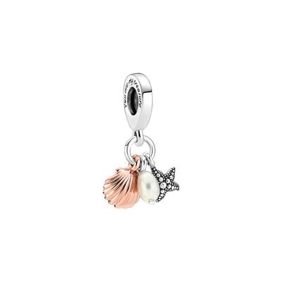 Ocean Love Starfish Shell Pearl Bracelet Women Jewelry Accessories Silver 781690C01