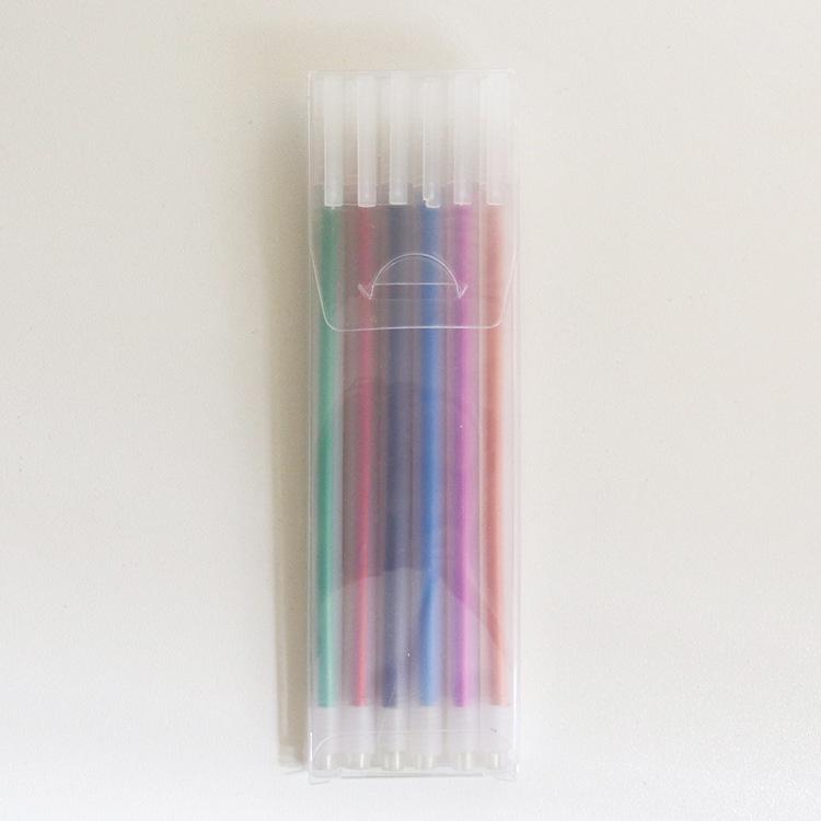 

6 Pcs/Lot Transparent Watercolor Frosted Gel 0.5mm Hand Pocket Pen Writing Pen Gift Stationery School Office Supply